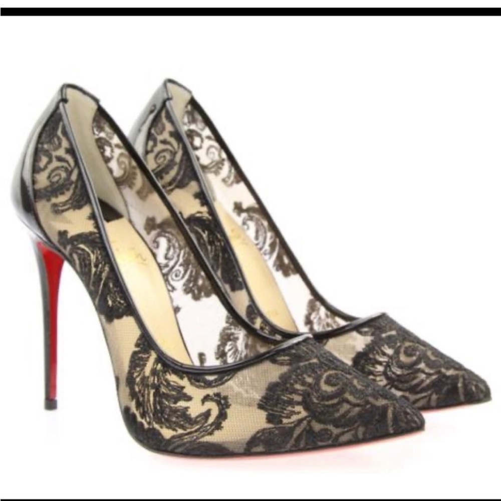 Louboutin Follies Lace 100mm